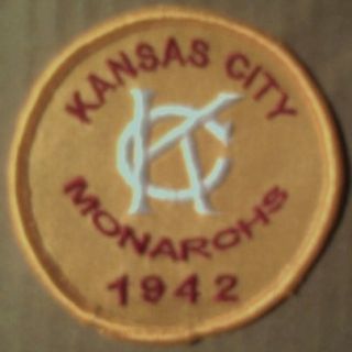 Kansas City Monarchs, Negro League Logo Patch. gold. PLUS OTHER TEAMS