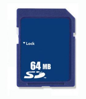 64MB SD Memory Card Standard Secure Digital Generic New w Case Free