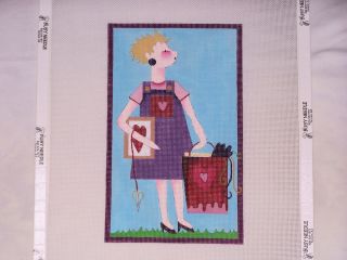 Melissa Shirley Stitcher 1203 F Handpainted Needlepoint Canvas