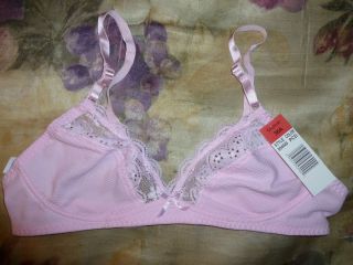 Gelmart Pinks Bra Textured Novely Fabric Stretch Lace Soft Cup Retails