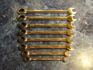 Craftsman 8pc METRIC FULLY POLISHED RATCHETING Wrenches Combination