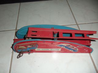 Antique Litho Toy Jet Roller Coaster Wolverine