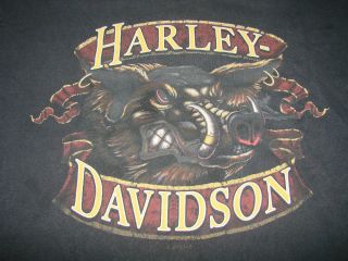 Harley Davidson Mechanicsburg Pennsylvania Mens Black T Shirt Size L