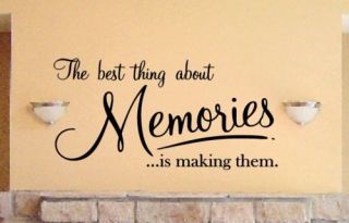 Vinyl Lettering Making Memories Sticky Wall Decal Words