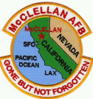 USAF Base Patch McClellan AFB California Gone But not Forgotten Y