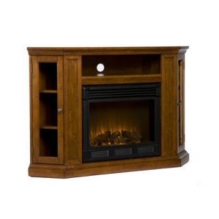 Montego Electric Fireplace Media TV Stand Brown Mahogany BJ9316E