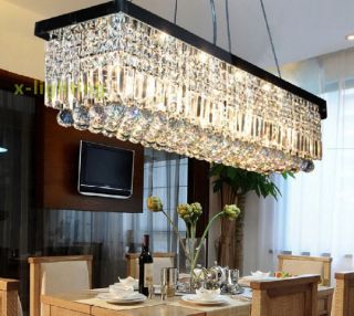 New Modern Contemporary Crystal Pendant Light Ceiling Lamp Chandelier