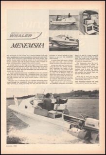 Boston Whaler Menemsha or Renault 16 1968 Print Ad