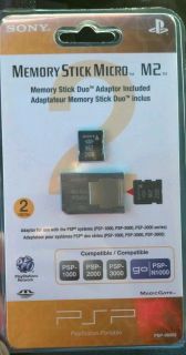 OFFICIAL Sony PSP Memory Stick Micro M2 2GB NEW PSPGo 2 GB PlayStation