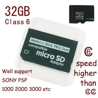 32GB Memory Stick Pro Duo Card for Sony PSP DC DV