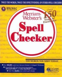Merriam Websters Spell Checker PC CD Desktop Word Tool