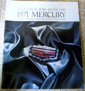 71 1971 Mercury Marquis Monterey Montego Cyclone Cougar Comet Sales