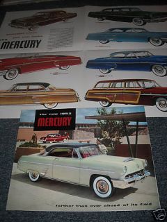 1953 Mercury Monterey Custom Dealer Sales Brochure