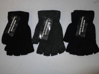 Mens Winter Gloves One Size Choose Colour Fingerless