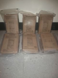 Lot of 6 Meals Ready to Eat w/ SIDES, Sure Pak MRE Camping Prepping
