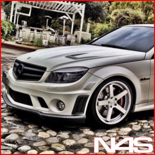 19 Mercedes Benz C300 C350 Stance SC 5IVE Silver Concave Staggered