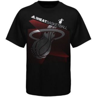 Adidas Miami Heat Split Decision T Shirt Black
