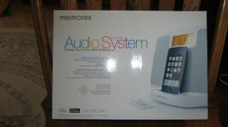 Memorex Clock Radio Audio System iPod iPhone Brand New