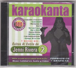 Jenni Rivera Karaoke CD G Pistas MI Vida Loca Las Malandrinas