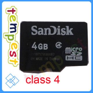 Class 4 4GB Micro SD TransFlash Memory Card 4G TF Flash Card