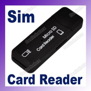 USB 2 0 Sim Memory Card Reader Writer Copy Backup New