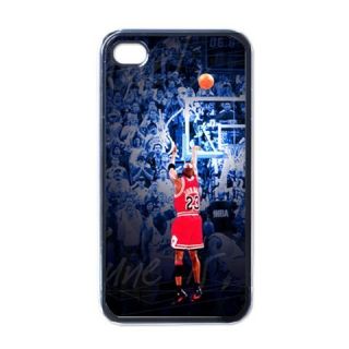 New Michael Jordan 1 Apple iPhone 4 4S Case Black Basket Ball Player