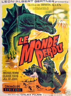 French 2sh Michael Rennie in The Lost World 1961