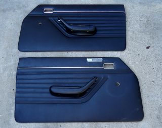 71 72 73 74 Mercury Capri Original L R Door Panels with Armrests