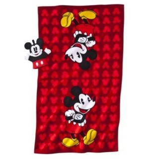 MICKEY MOUSE PERSONALIZED BATH/BEACH TOWEL + WASH MITT FREE PRIORITY