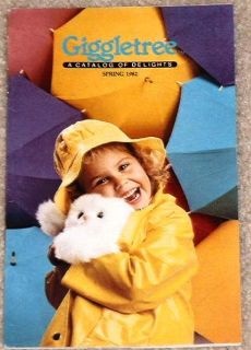 Giggletree Catalog Spring 1982 Toys Gifts Meredith NH