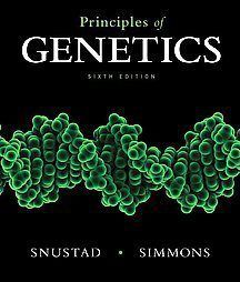 Genetics 6E by D Peter Snustad Michael J Simmons 6th 0470903597