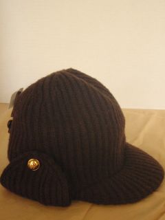 Michael Michael Kors Brown Wool Knit Trapper Hat $65