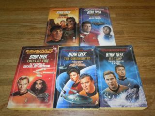 Star Trek Original Series 56 60 Lot Set TOS 1st Ed PB SciFi Kirk