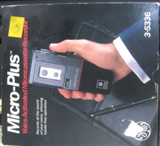 Micro Plus Voice Achivated Microcassette Recorder New