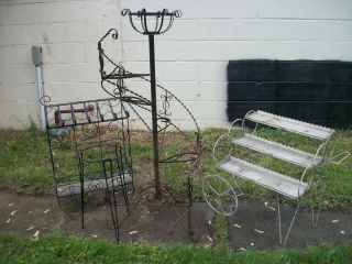 Metal Plant Stands 4 Total