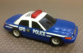 Micro Scalextric American Ford Crown Victoria Police Car HO Slot Car