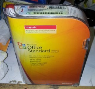 Microsoft Office 2007 Standard Upgrade Media License Key 021 07668