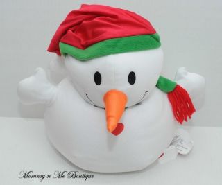 Moshi White Snowman Microbead Plush Pillow Toy