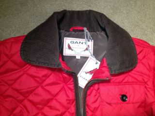 NWT GANT Michael Bastian Red Quilted Jacket Coat MEDIUM 