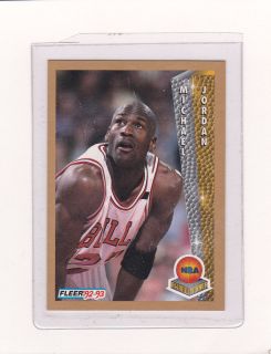 1992 93 Michael Jordan Fleer Award Winner Card 246 Chicago Bulls NMT