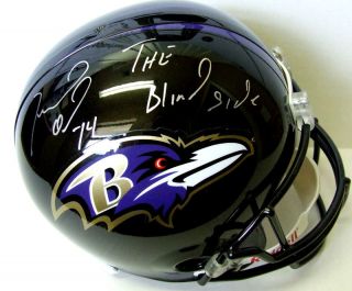 Michael Oher auto Balitmore Ravens Full SIze Helmet The Blind Side COA