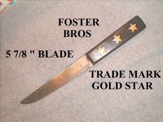 Antique Foster Bros Gold Star Boning Knife