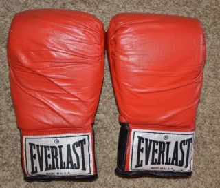 Mike Tyson vs Reggie Gross Fight Worn Gloves 1986 Everlast Thumbless