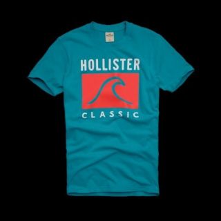 NWT Hollister by Abercrombie Mens T Shirt Highway 101 Turquoise Size