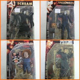 of 4 Classichorror Figures Michael Chucky Scream Holiday Sale