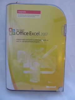 in Retail Box Microsoft MS Office Excel 2007 Software Upgrade Version