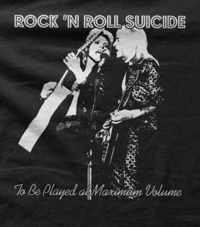 David Bowie Mick Ronson Rock N Roll Suicide Mens T Shirt All Sizes