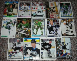 Mikael Andersson 14 Card Lot Hartford Whalers Lightning