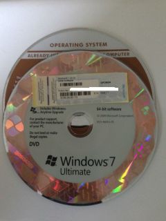 Microsoft Windows 7 Ultimate 32 and 64 bit SP1 Genuine full version