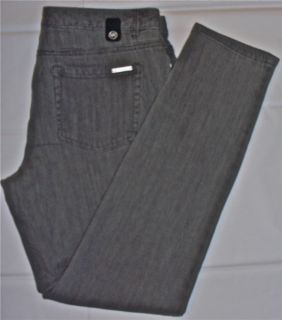 Michael Kors Smoke Gray Stretch Skinny Jeans 8 10